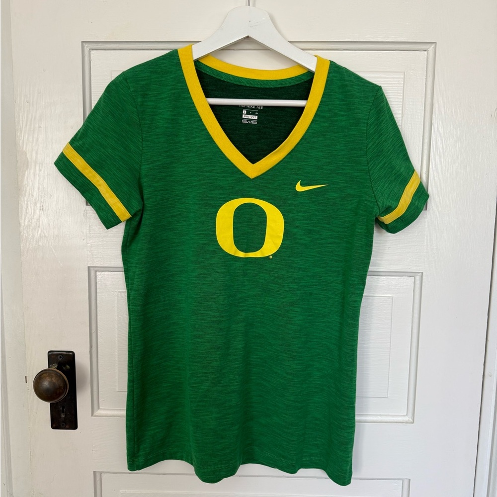 Nike Dri-Fit Oregon Ducks V-Neck T-Shirt - Size S